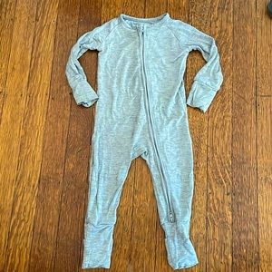 Little Sleepies Gray Zippy, 3-6 months
